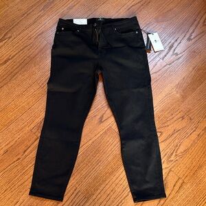 7 For All Mankind Women's Black Skinny Jeans